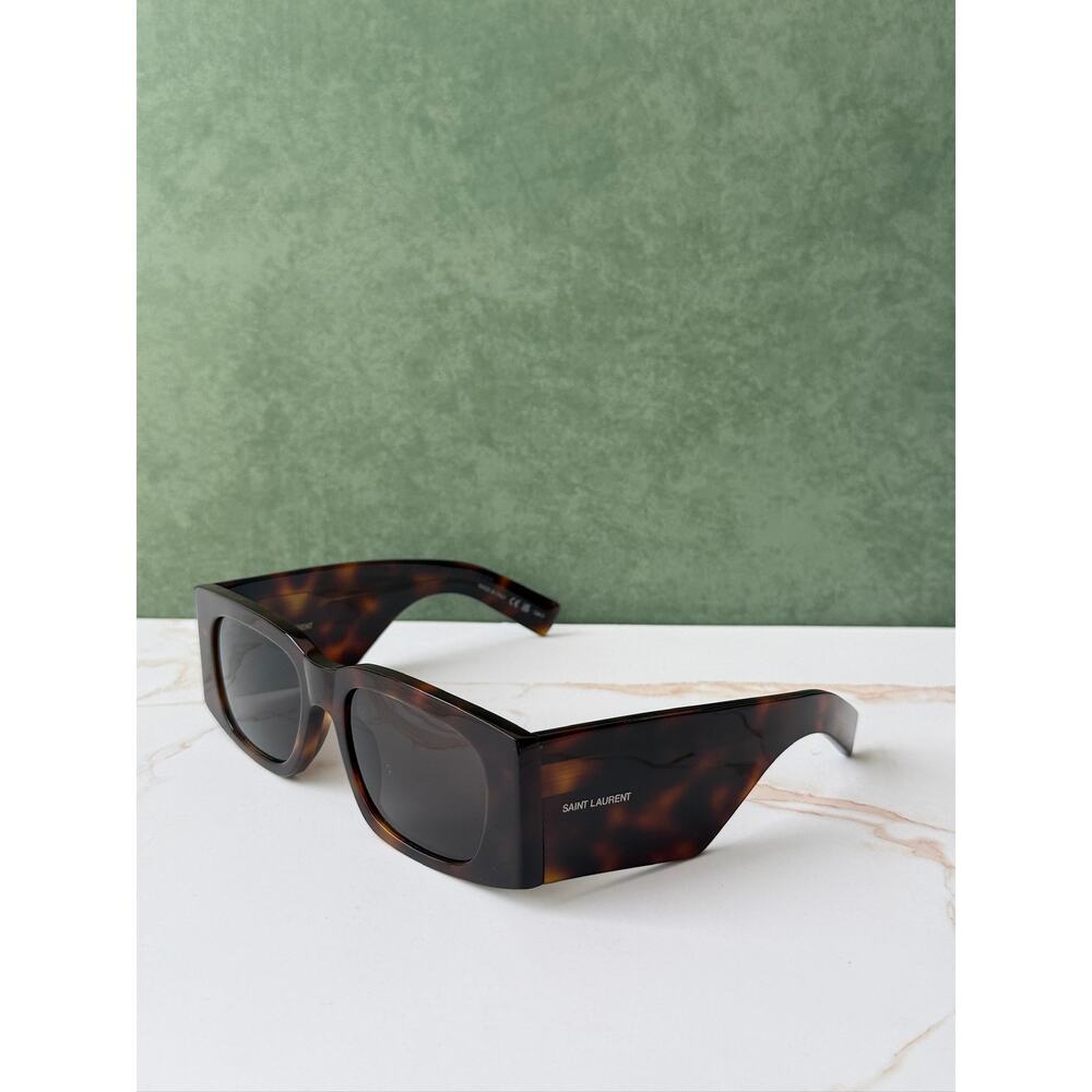 NEW Saint Laurent SL654 Sunglasses in Havana Brown $545 - Picture 4 of 8